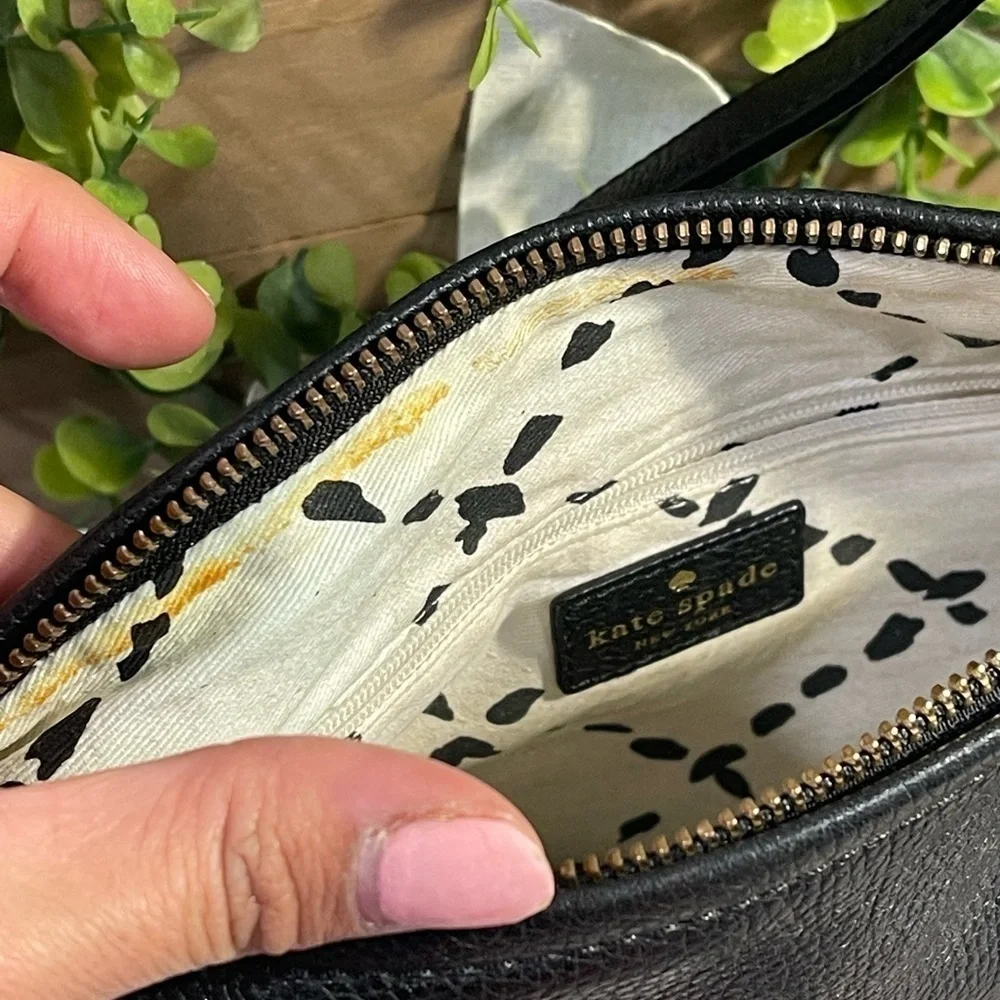 Kate Spade Black Pebbled Leather Crossbody Bag
